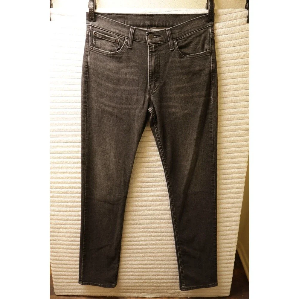Levis 511 Mens 32x34 Blank Red Tag Black Denim Jeans Rare Western Pants 2019
